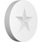 Ekena Millwork Standard Grayson Star Rosette With Square Edge, 3"W x 3"H x 1/2"P ROSP030X030X050GRY06 - alternate 1